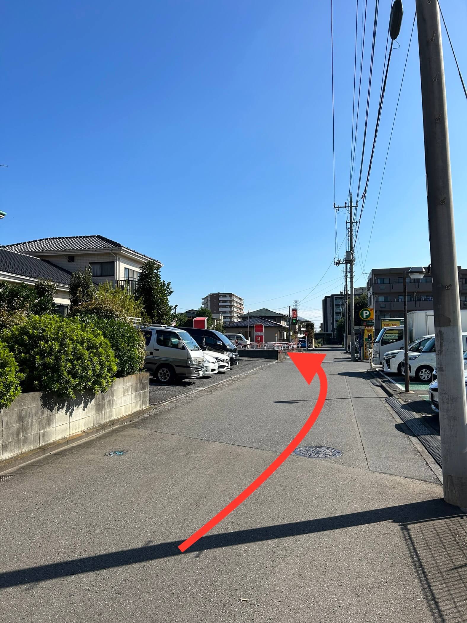 朝霞駅方面からの道順